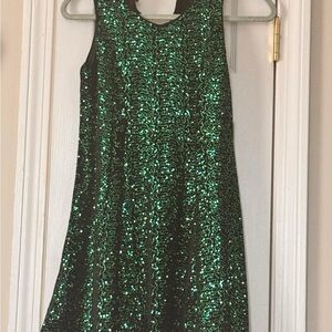 Green Sequin Cocktail Dress